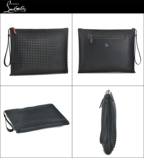 クリスチャンルブタン/CHRISTIAN LOUBOUTIN Peter Pouch クラッチバッグ ブラック 2015年春夏新作 1145048-0001-CM53 